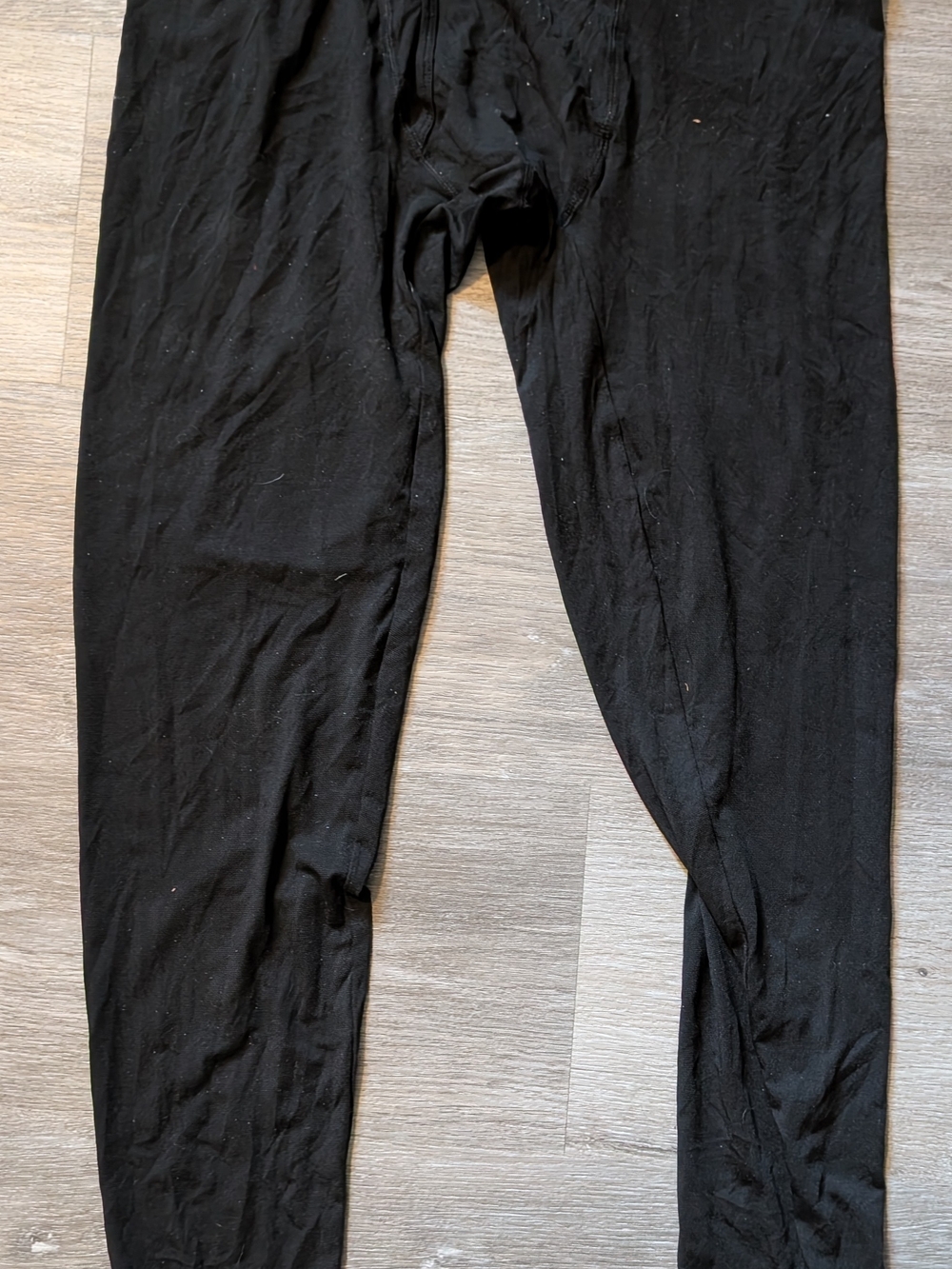 Black Men's Thermal Long Johns